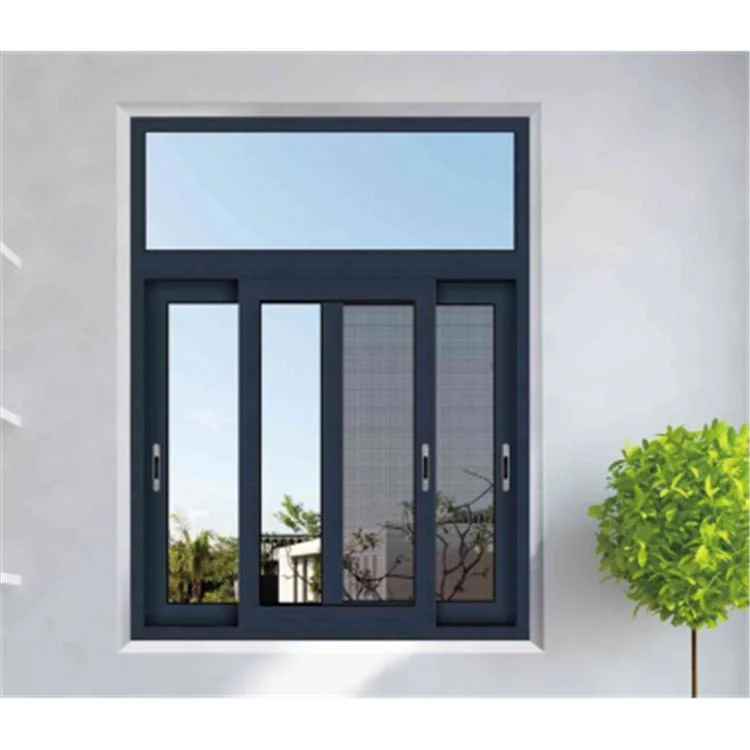 High quality/High cost performance  Aluminum PVC Sliding Window with Grill Design