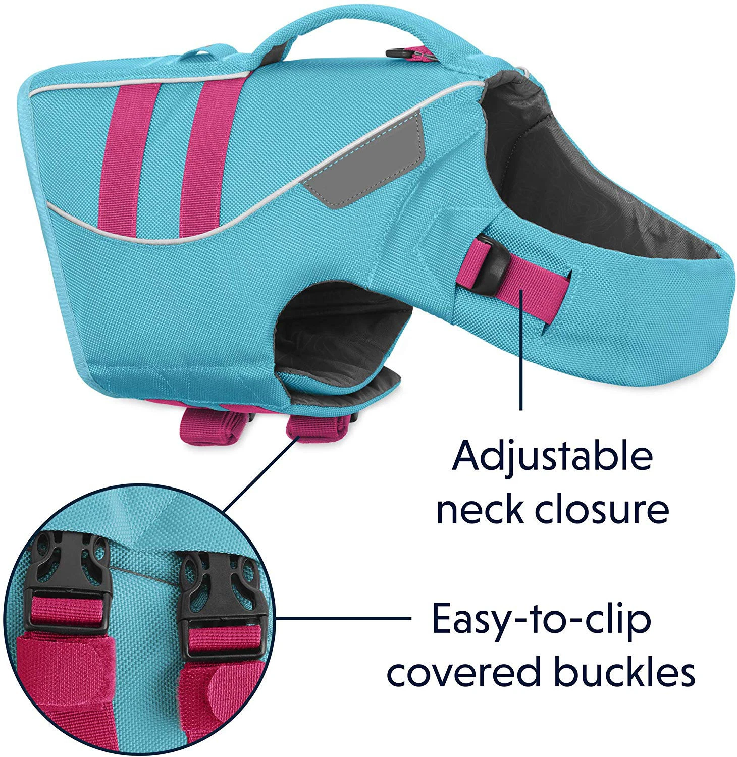 Adjustable and Reflective Strip Dog Life Jacket