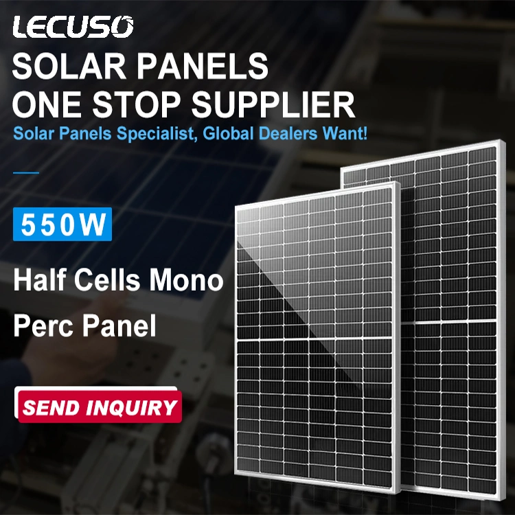 Lecuso Half Cell Monocrystalline 400W 450W 500W 540W 550W Solar Panel Price