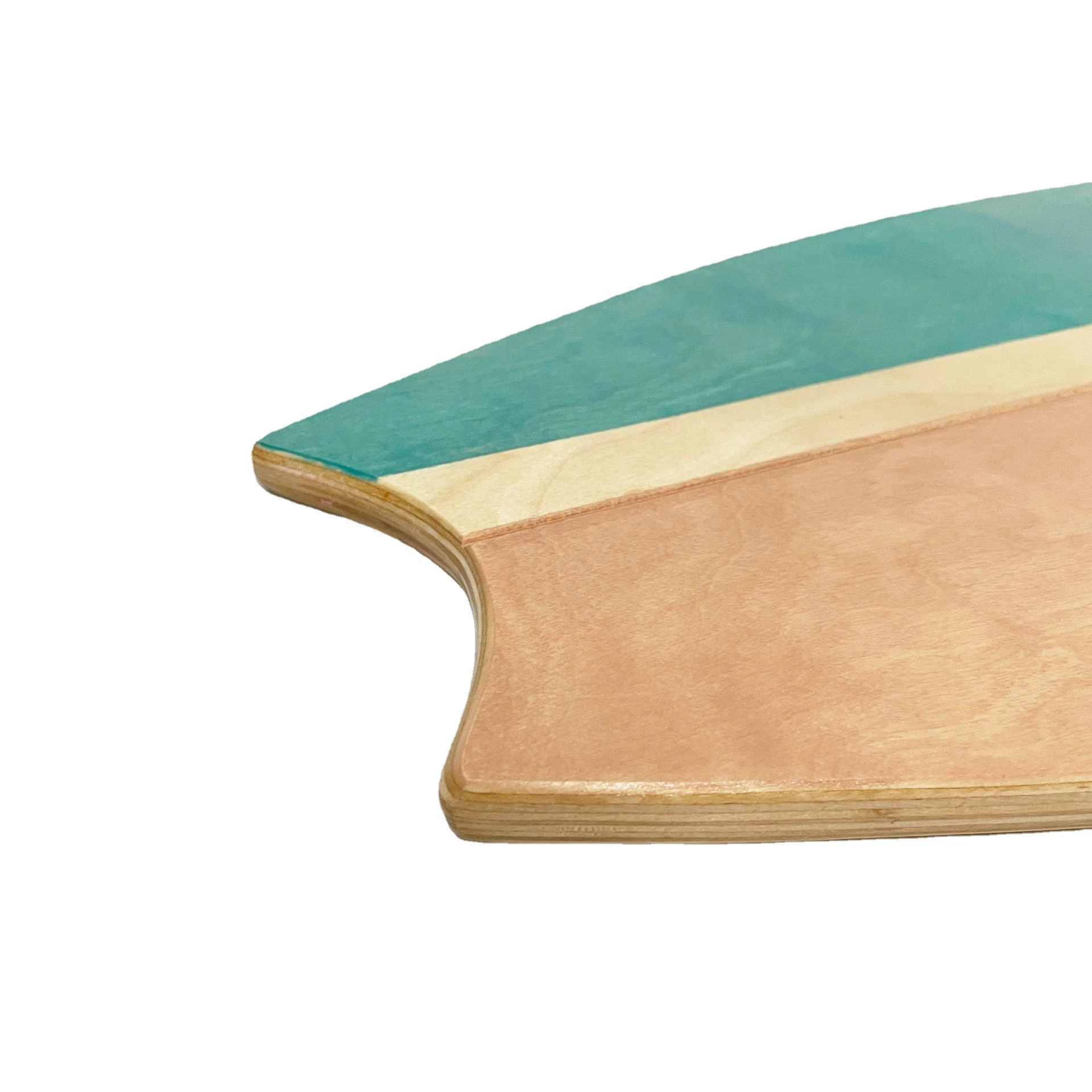 Green Wooden Balance Board Mini Surf para ejercicio y entrenamiento