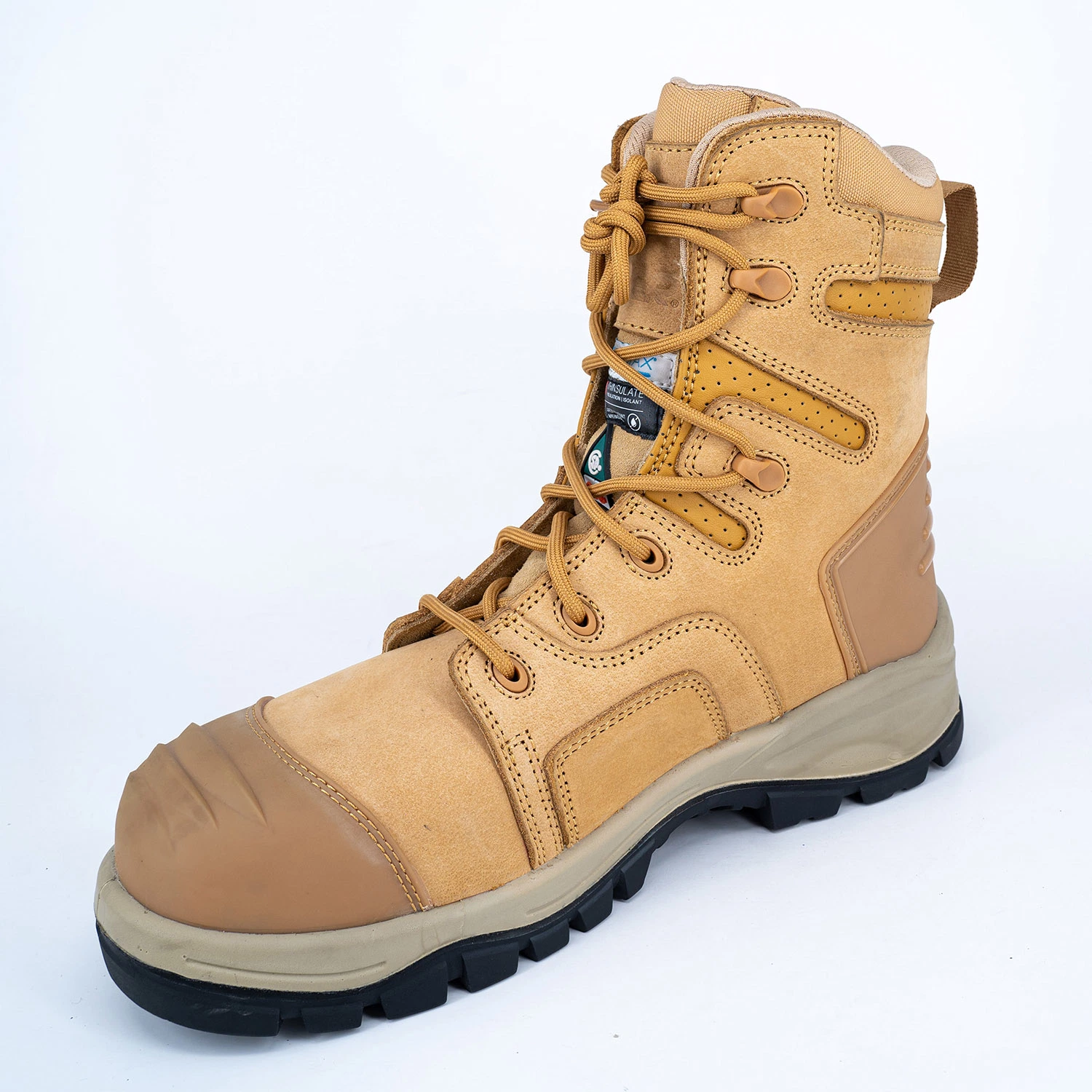 TPU de protection en cuir véritable Bottes industrielle Steel Toe Men's Sports de protection des chaussures de randonnée