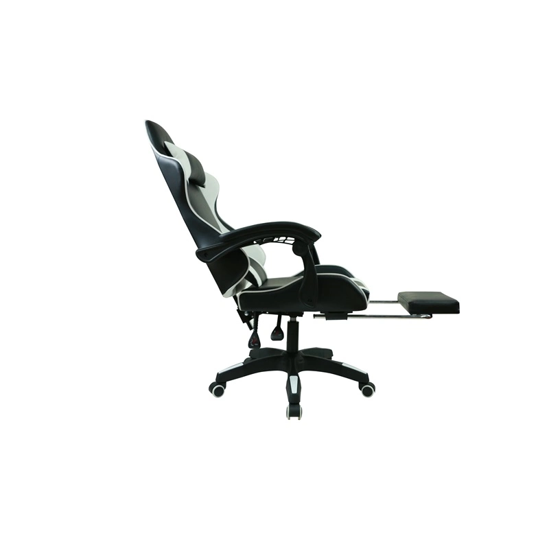 Gaming Chair High-Back Racing Chair Bucket Seat with Feet Computer Swivel Racing Chair