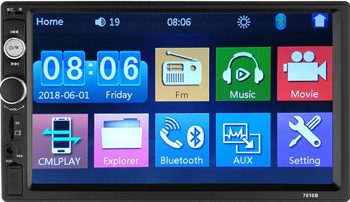 Передатчик автомобилей Car Audio Player 7 дюймовый Автомобильный MP5 плеер автомобильный GPS