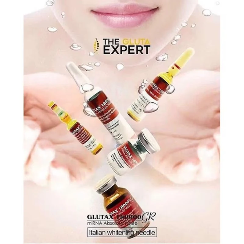 Italian Glutax 2000000 Genuine IV Glutathione Injection Skin Care Luthione Sets Lightening Whitening Products Cell Absorption Injection Cindella Luthione