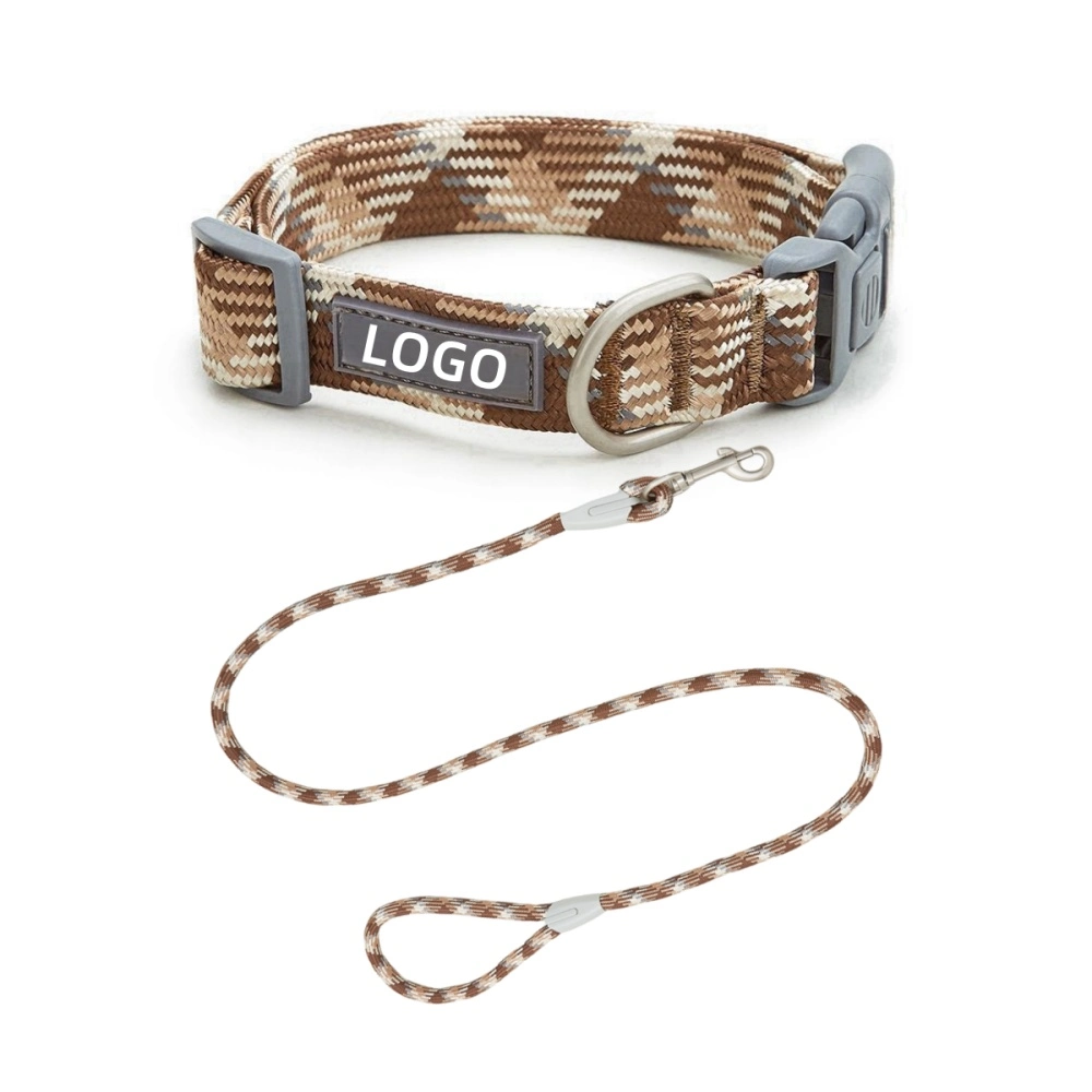 Hot Selling Pet Product Personalized Logo Dog Leash and Collar Set