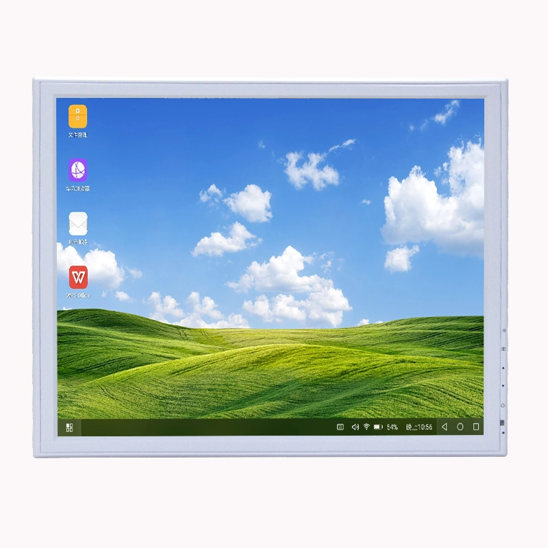 Ecran tactile blanc capacitif 17 pouces blanc couleur Moniteur à écran tactile LCD pour les feux chauds