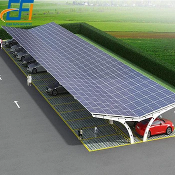 Carport solar Soporte estructuras montado sistema PV techo solar Carport Sistema