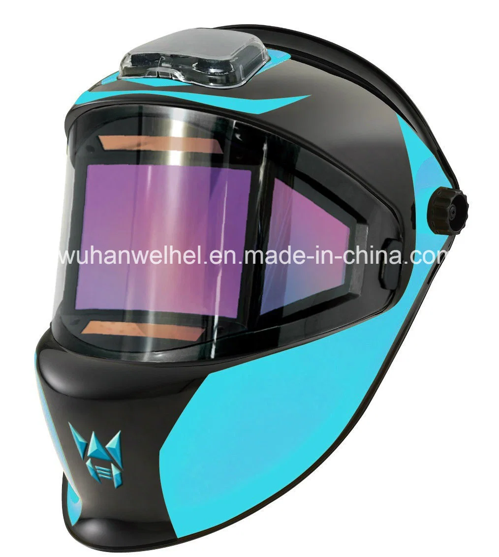 (180 degree side view) Solar Powered TIG/MIG Auto Darkening Automatic Welding Helmet /Grinding Mask