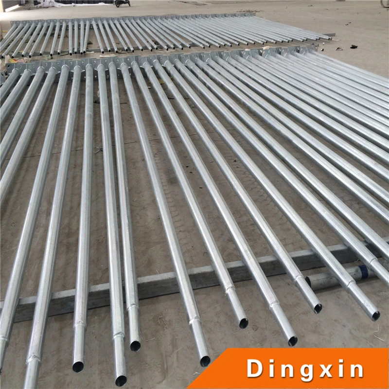 Q355 Q235B Hot Deep galvanized Round e Conical Steel Street Poste de iluminação