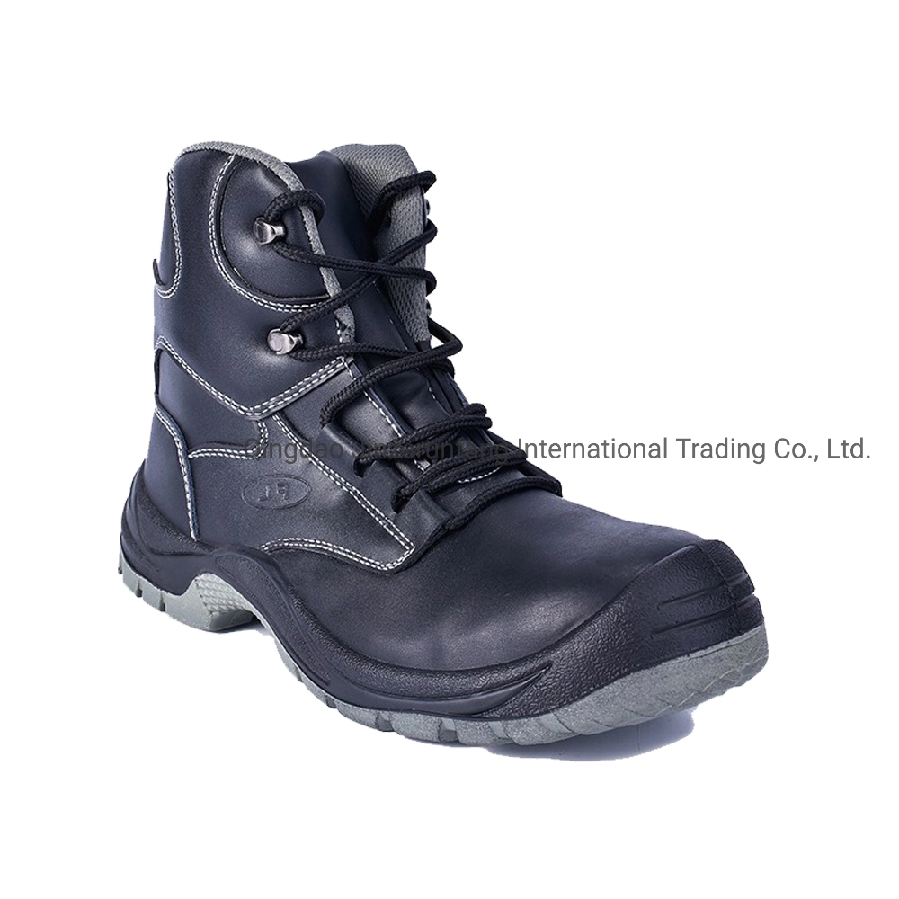 CE Moda Hombres Tipo Zapatos de Trabajo de Seguridad de Cuero con Puntera de Acero Resistente a la Perforación PPE