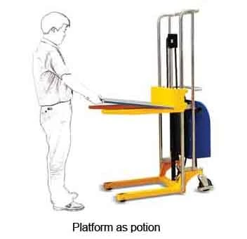 Electric Hydraulic Fork Lift Type Forklift Half Pallet Stacker (EF. A / EJ. A Series)