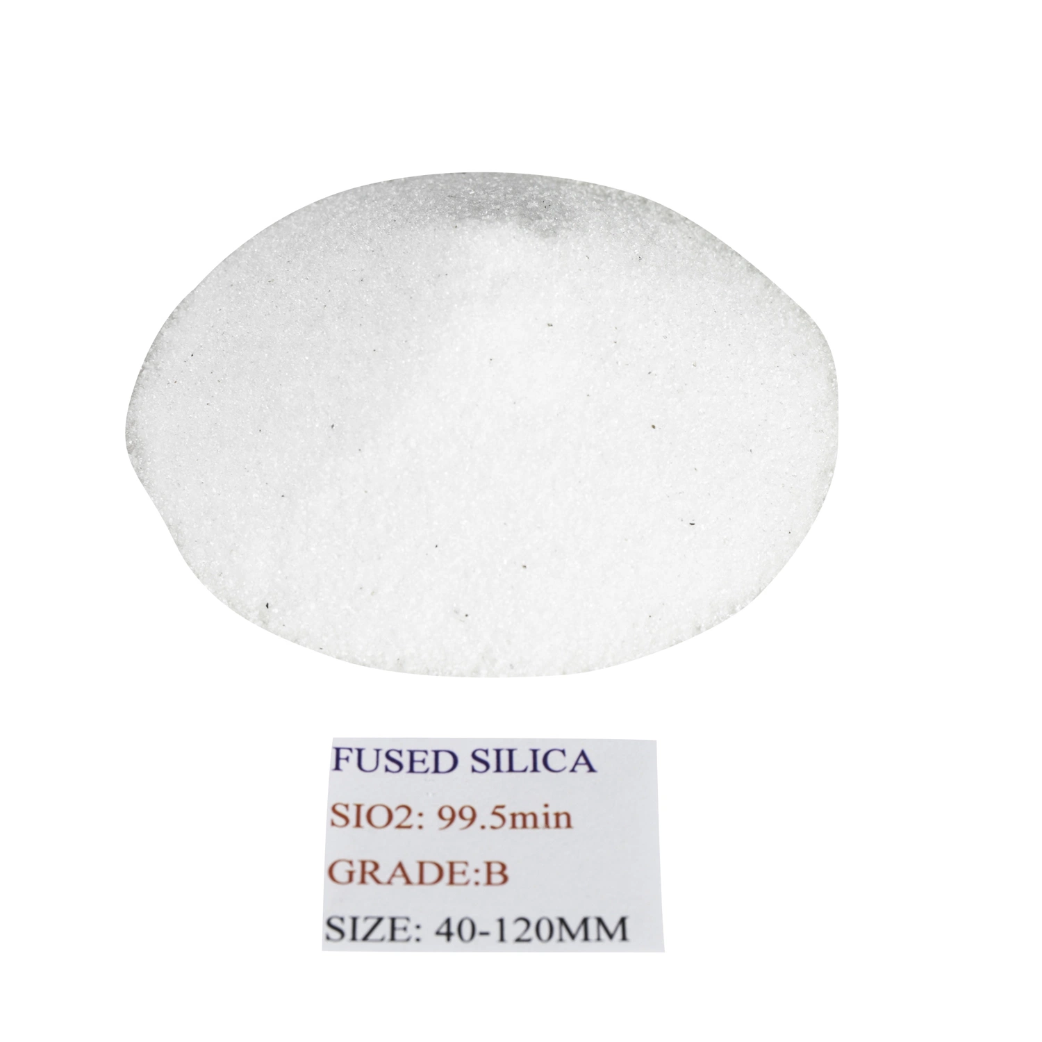 High Purity Fused Quartz Sand 40-120mm with Sio2 99.8% for Quartz Nozzle