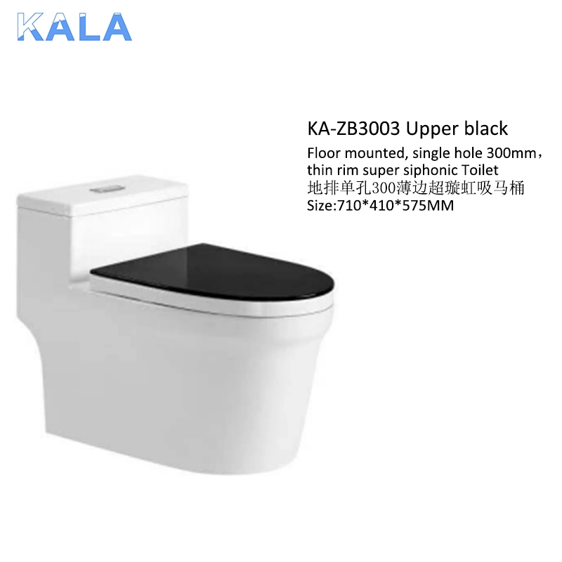 Modern Design Bathroom Ceramic Washdown Thin Rim Super Siphonic Sanitary Toliets