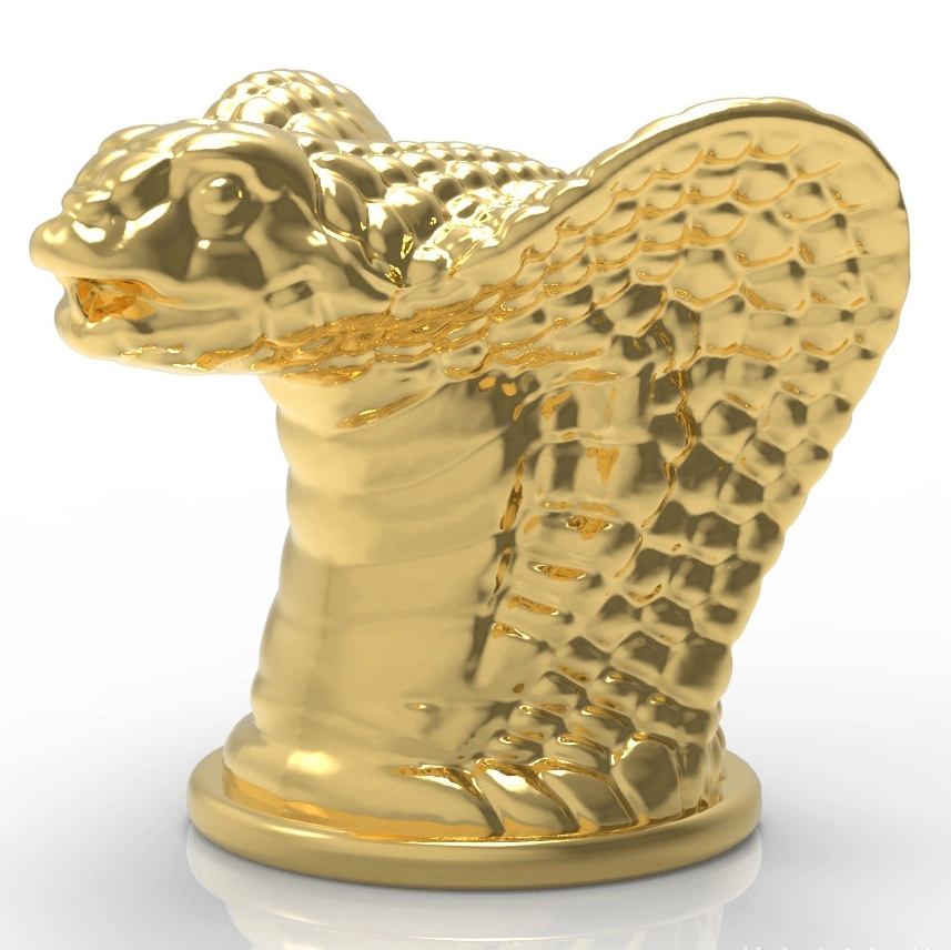 Cobra Snake Shape Zamac Perfume Cap