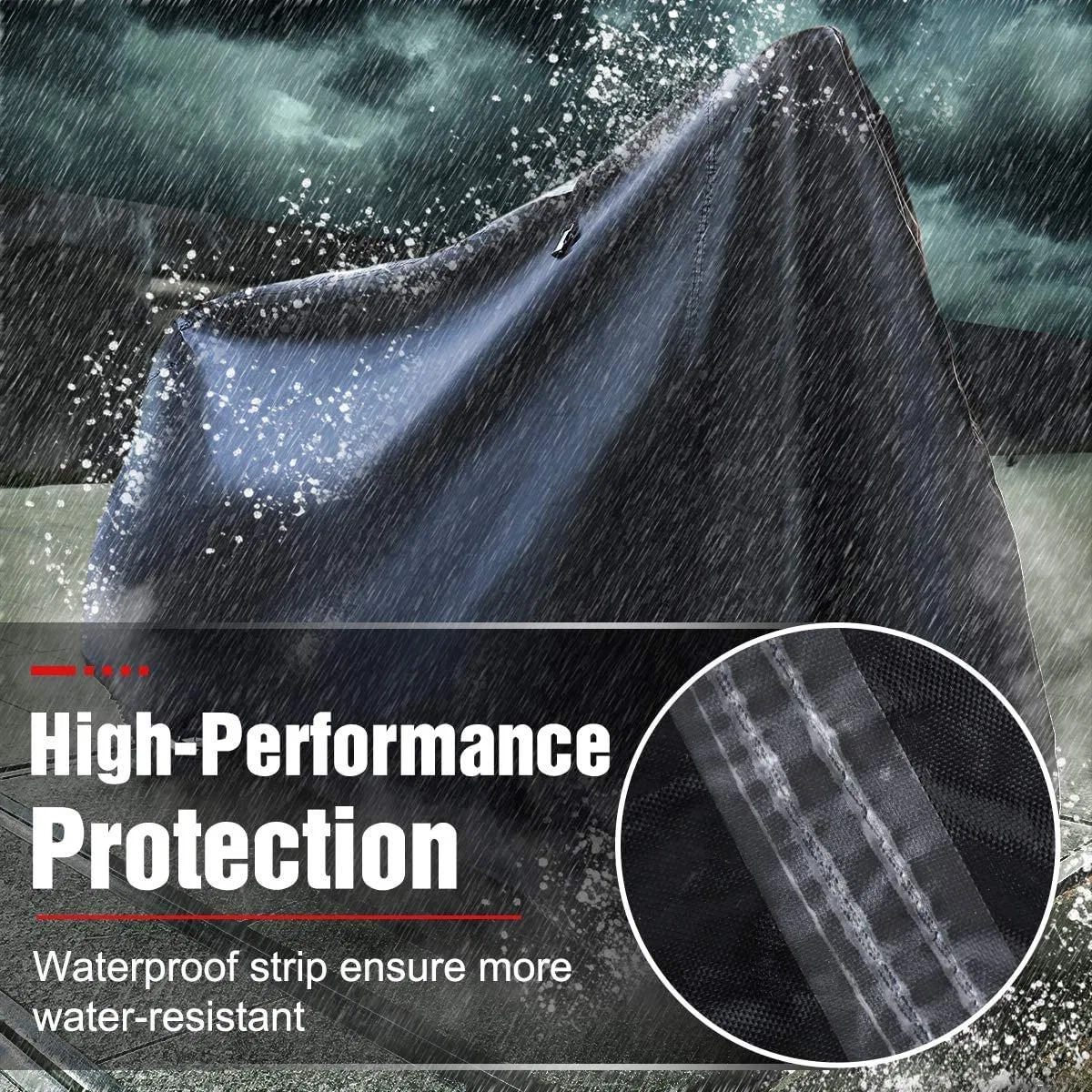 190t Bike Cover for 2 Bikes Waterproof Rain UV Protection