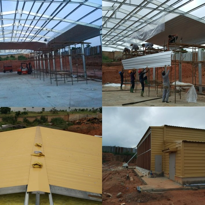 Construções prefabricadas montados rapidamente Alimentação fácil Granja Automática