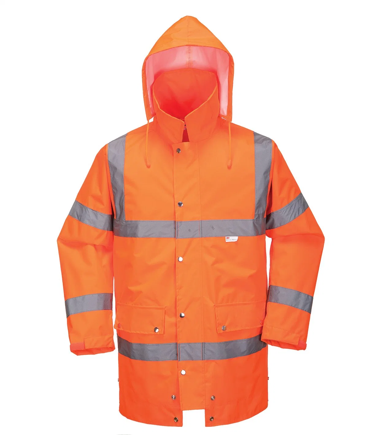 Veste de travail d'hiver imperméable Veste de sécurité personnalisée pour le travail en extérieur au printemps pour unisexe Hi-VI jaune fluorescent