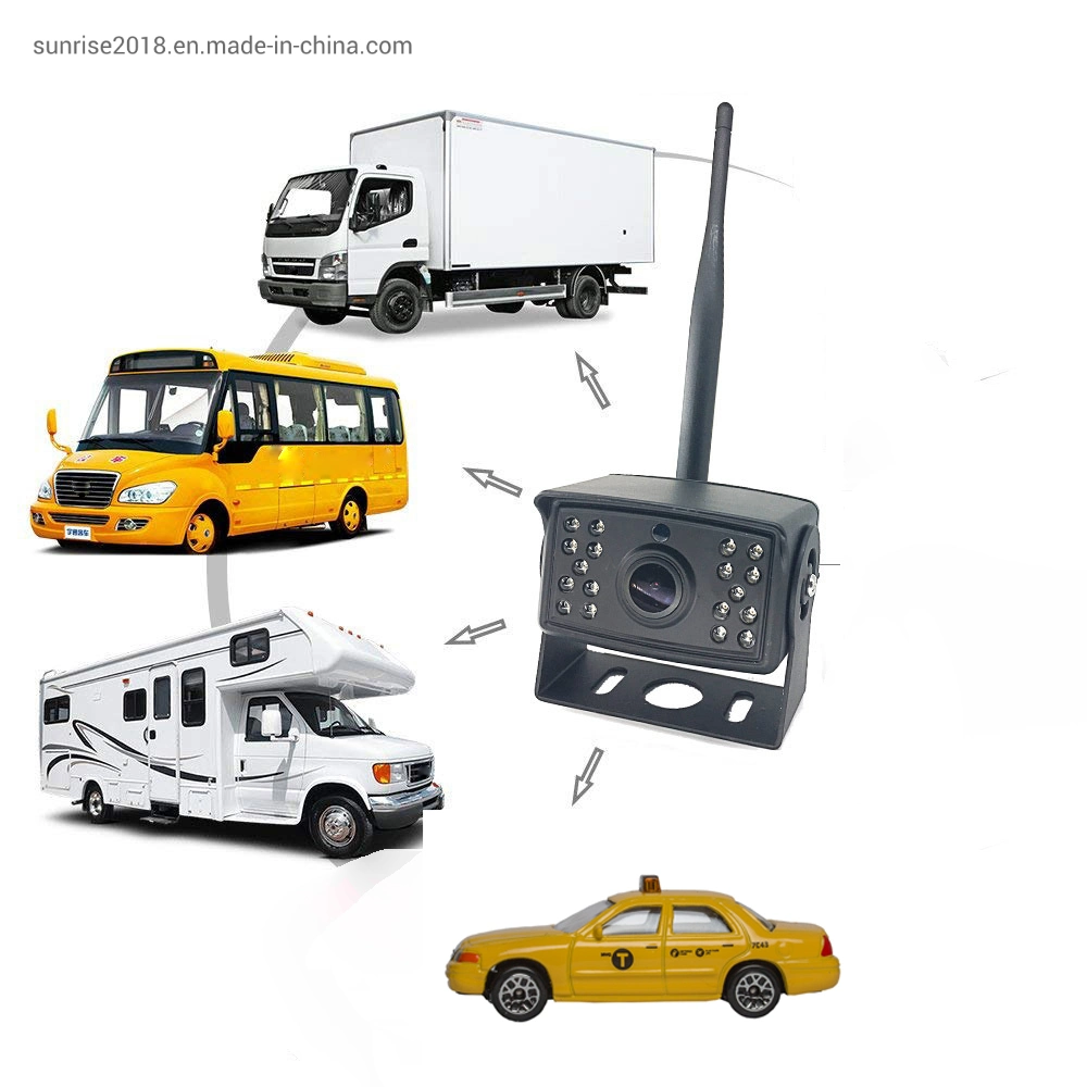 2,4GHz Digital Wireless Backup Reverse Camera System mit Quad View Angezeigt