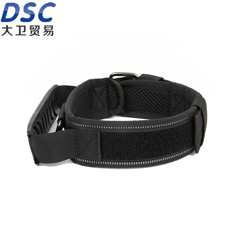 Outdoor Training Dog Neck Ring Adjustable Nylon Training Collar Reflective Dog Collar