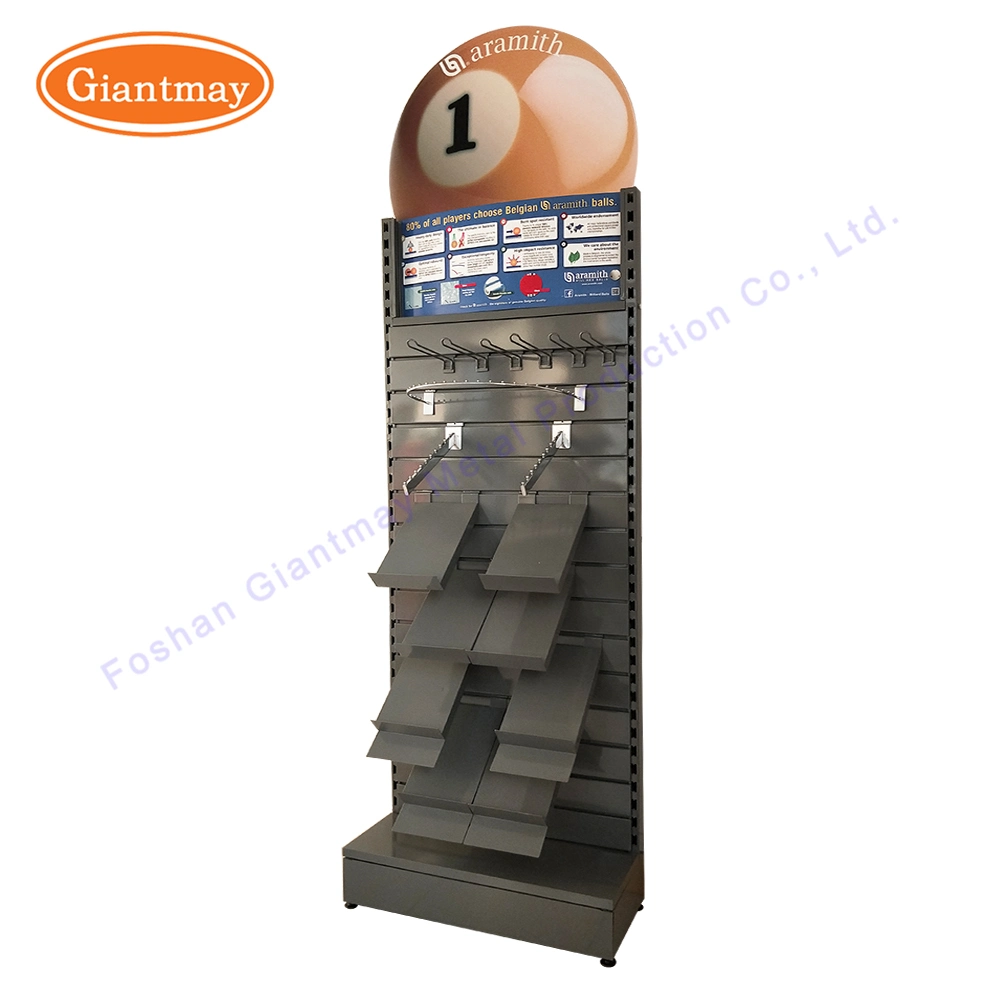 Hareware Shop Hand Tool Exhibition Shelf Free Standing Metal Steel Slatwall Trade Show Display Stand