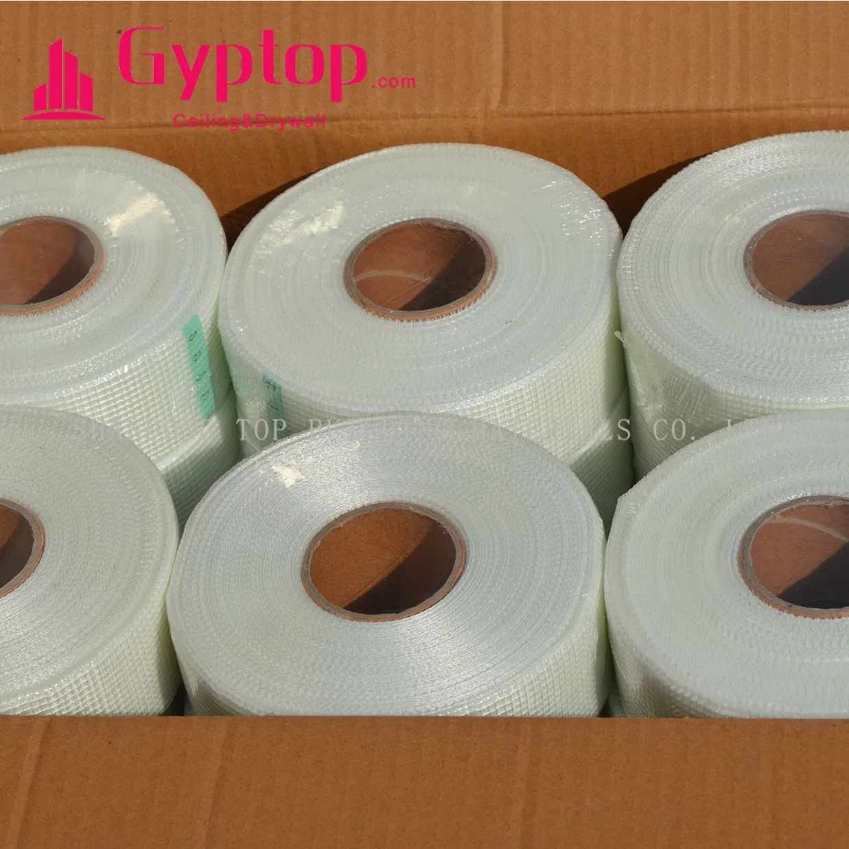 Cinta de unión de fibra de vidrio 50mm*76m/cinta de malla de fibra/Fibra de vidrio autoadhesiva Cinta 160G/M2