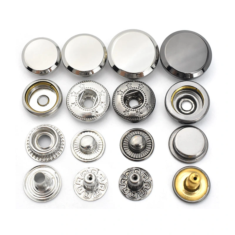 Accepter le bouton-pression en métal personnalisé pour les vêtements en cuir Bouton-pression pour vêtements