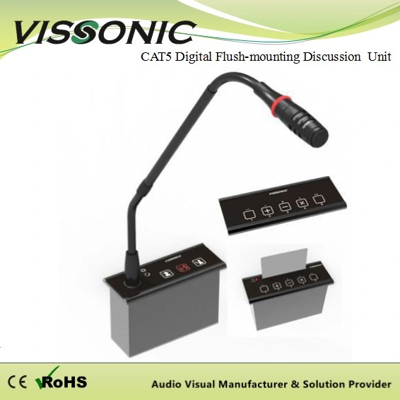 Vissonic Fluntmount Conference System Digital Voting Unit with IC-Card Reader