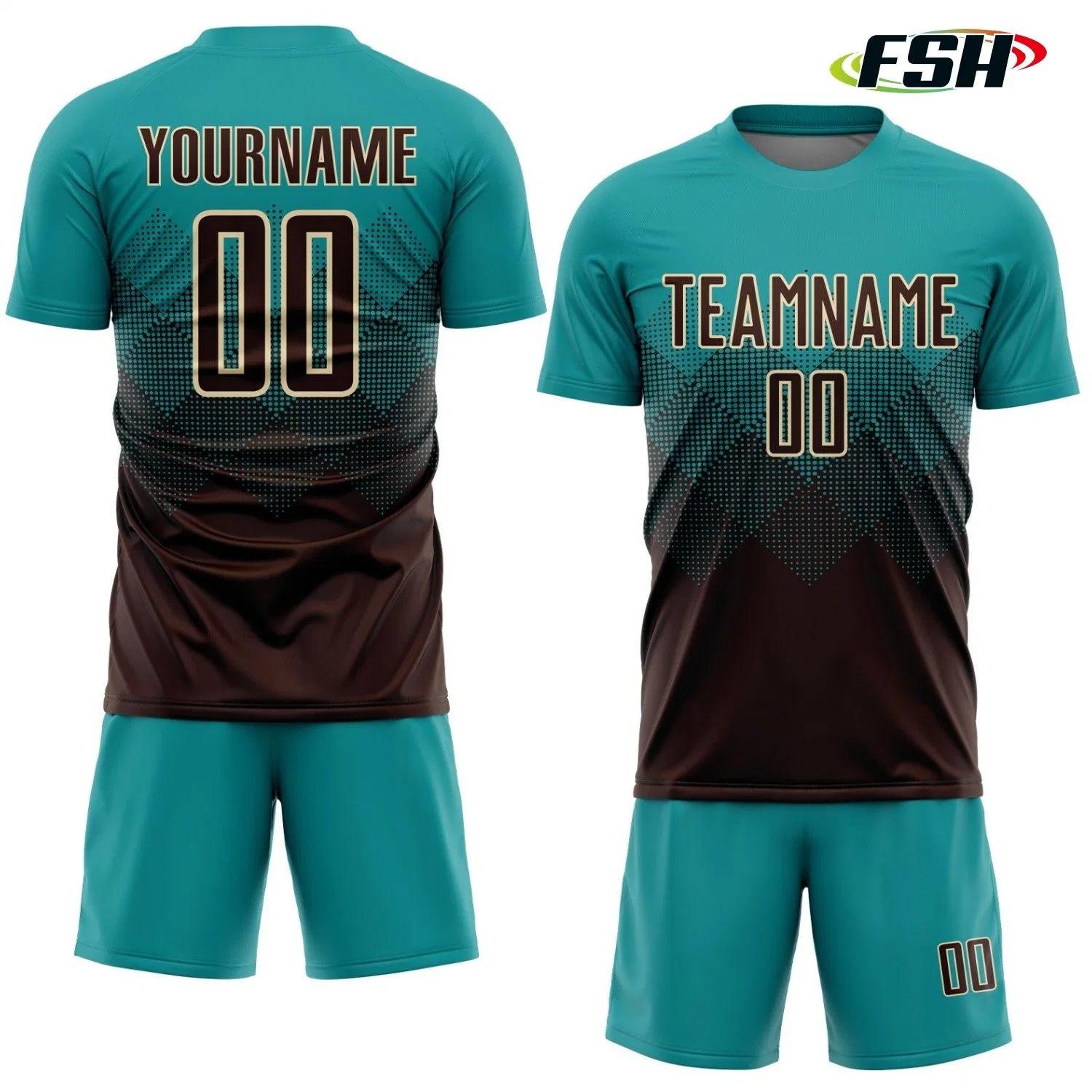 Custom Wholesale/Supplier Personal College Sport pratique sublimée costume de football bon marché Chemises en jersey