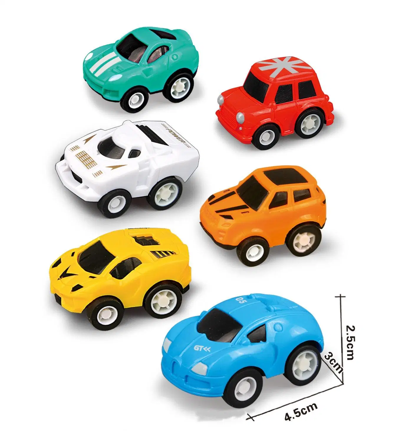 Factory Wholesale/Supplier Plastic Small Car Cartoon Mini Inertial Return Force Kids Toys