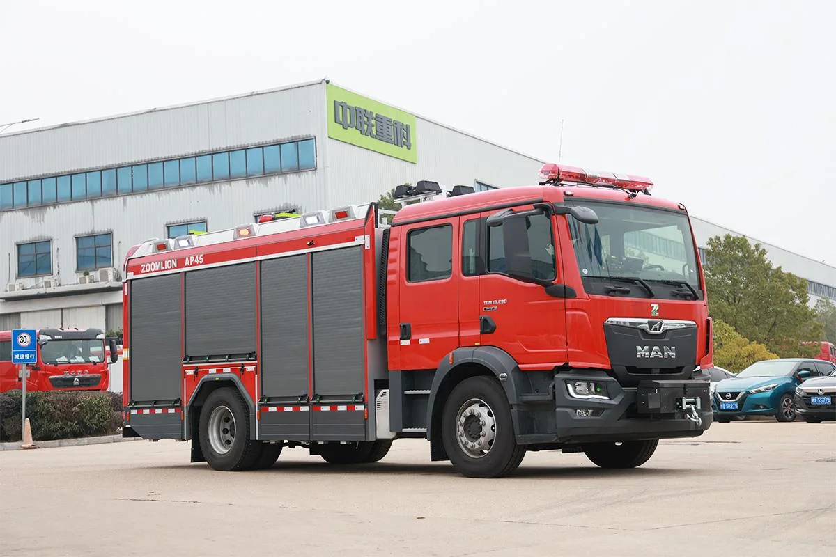 Fire-Fighting Machinery Compressed Air Foam Fire Truck 45m Ap50 Zoomlion Zlf5166gxfap45 Urban Fire Truck with Man Chassis for Sale