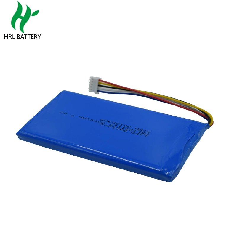 Batería OEM de polímero de litio 7,4V Hrl1260110 batería de ión litio Lipo 2s recargable LiFePO4 5000mAh batería de litio de ión litio