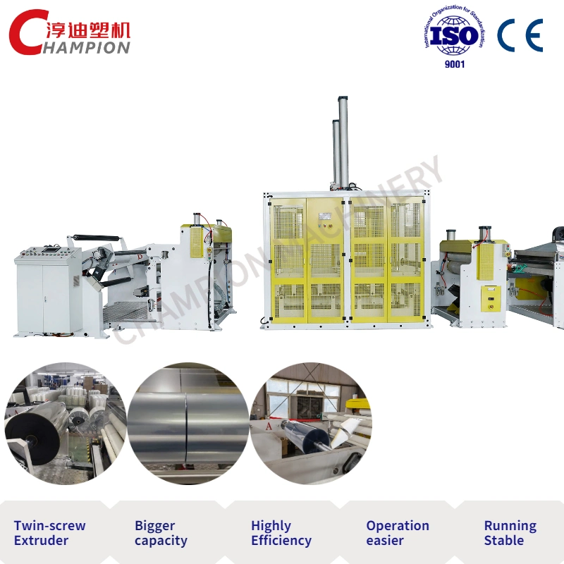 Campeón de la extrusora Winder - Auto Sistema de bobinado/Auto Bobinadora de lámina de plástico que hace la máquina de extrusión de lámina de plástico/Maquinaria de la línea de producción