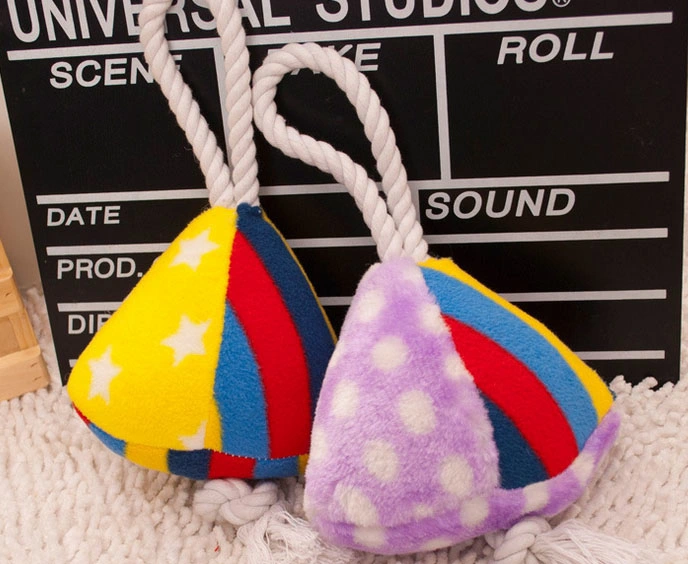 New Design Sugar Triangle Plush Pet Toys