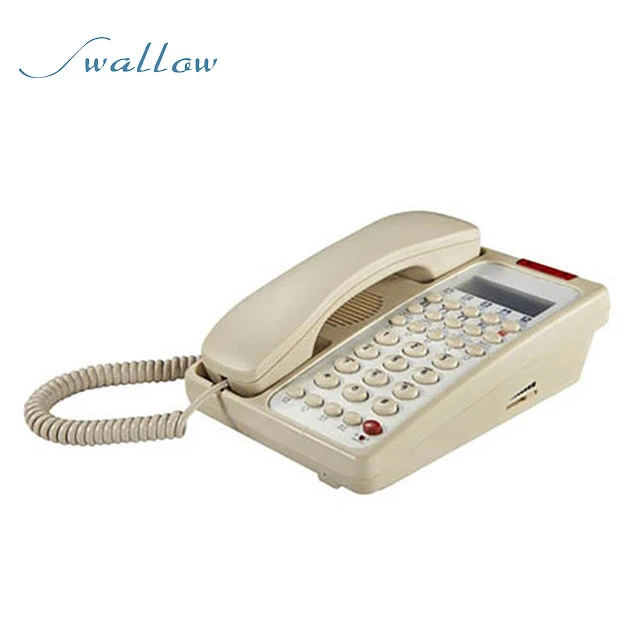 Cheap Hotel Telephone Phone for Star Hotels with Customized Logo or Brand Swallow