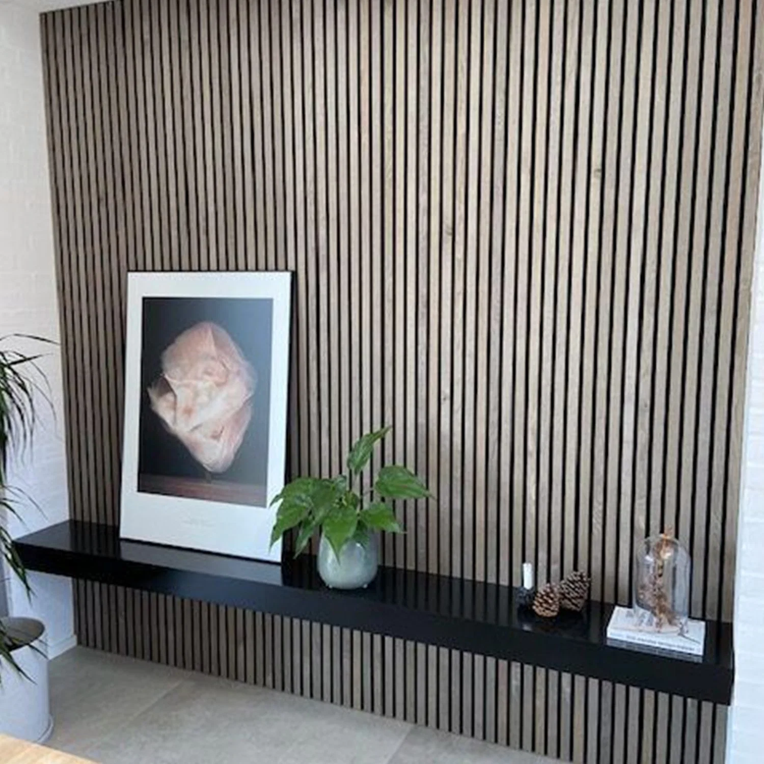 Sound Proof Timber Slat Wall Panels Acoustic Wood with Polyester Fiber Acoustic Panel