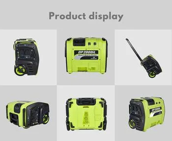 1000W 2000W 3000W Portable Solar Wind Hybrid Power Generator, Mobile Battery Power Station with LiFePO4 Battery