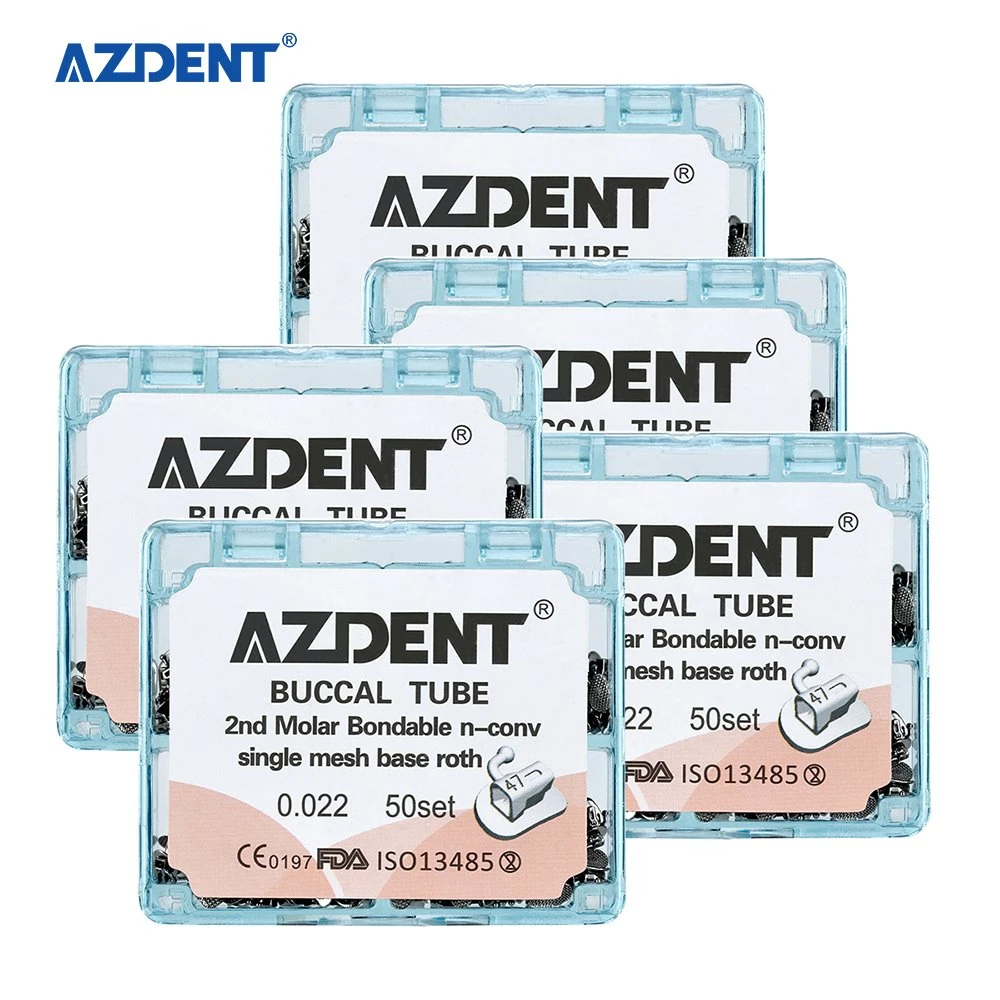 Azdent 200PCS dentaire orthodontique 2ND N-Convsingle Roth 022 dentaire buccal Tube