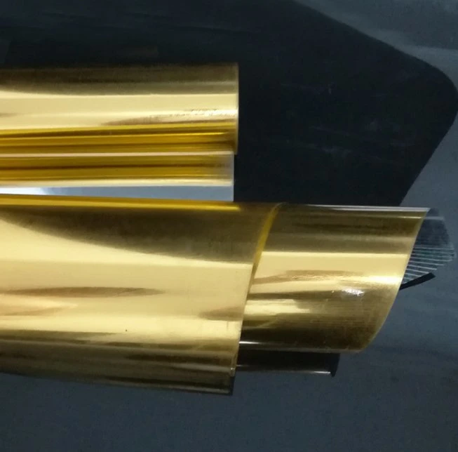 Película de laminação térmica PET Metallied Gold para embalagem