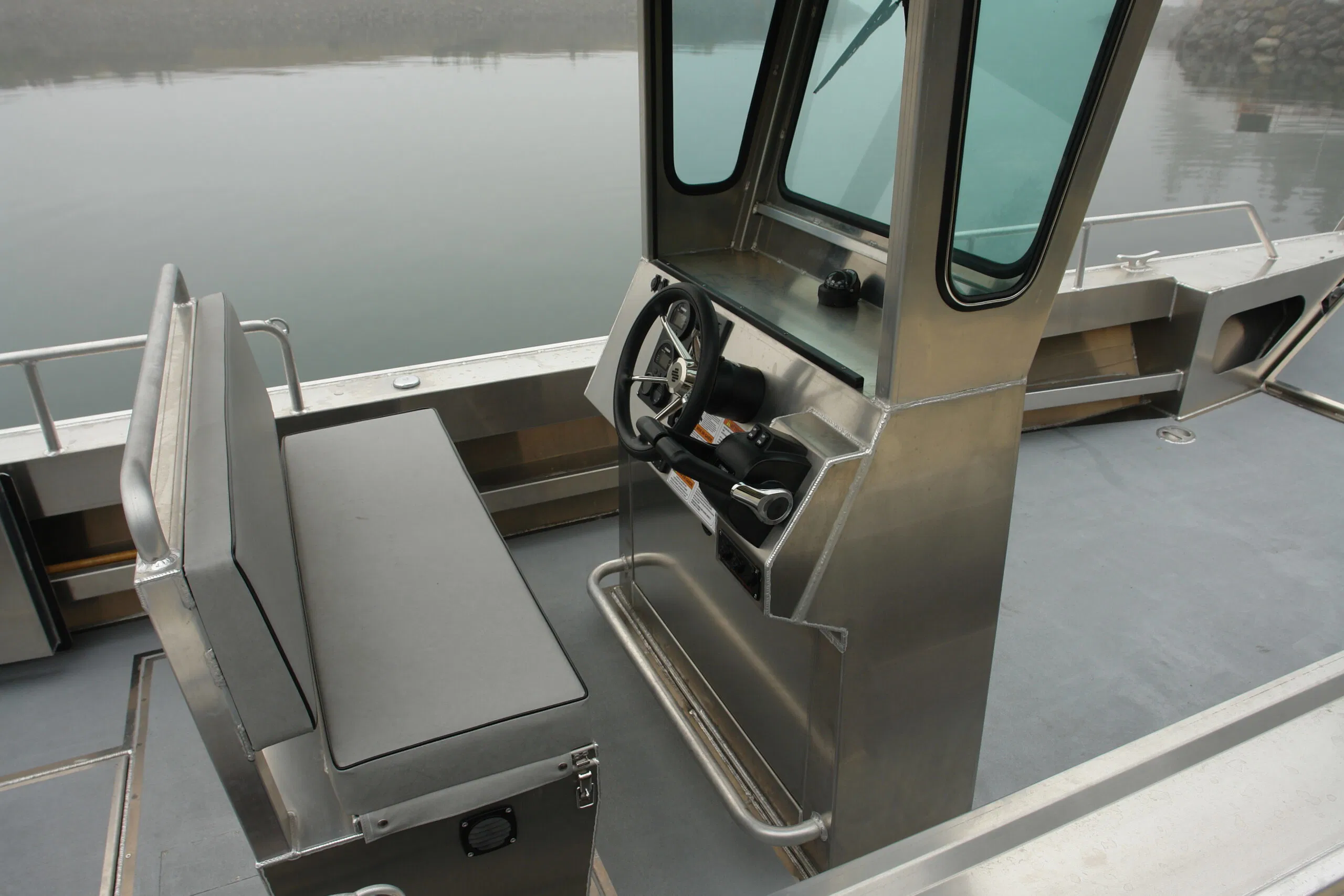 Centre Console Landing Crafts Barge Boat with Hard Top