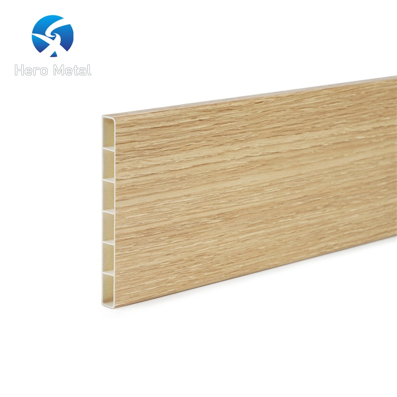 Precio barato 119mm Dormitorios plástico Baseboard PVC Negro tablas de planchar