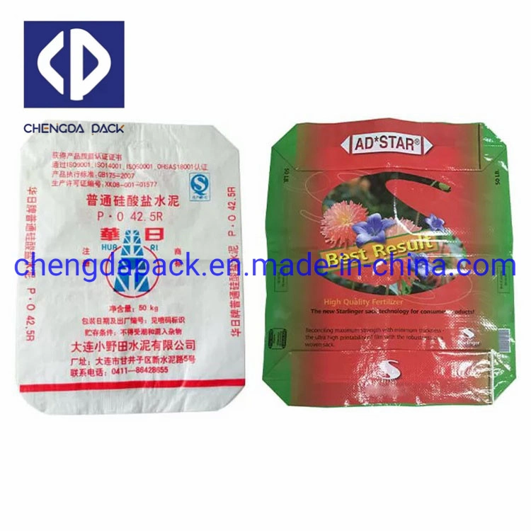 25kg 50kg de laminado de plástico tejida PP Válvula bolsas saco de cemento de Embalaje Industrial