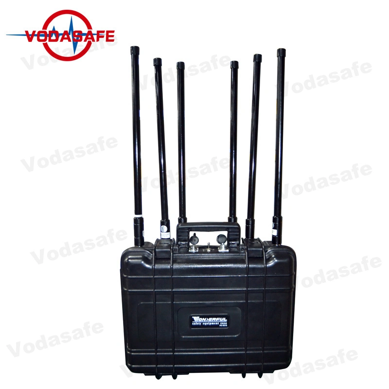 Portable Model with Build-in Battery Anti Uav Drone Killer with 5dBi Antennas WiFi GPS Anti Uav System