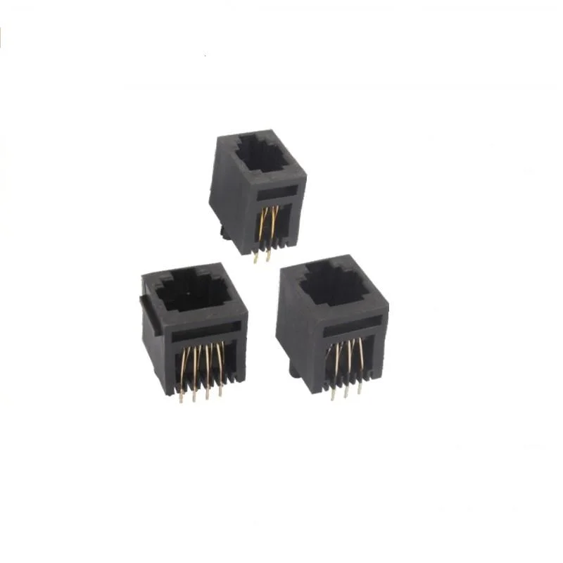 La parte superior entrada 4P Conector modular RJ11