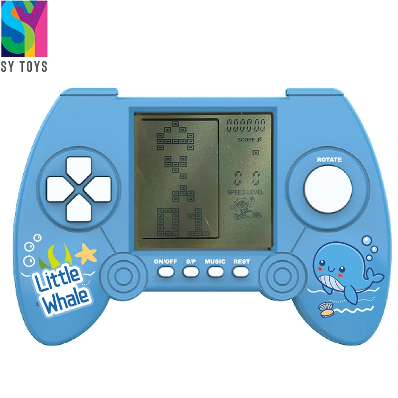 Ordinateur de poche portable Sy Retro jeu Tetris avec son original Tetris jeu d'arcade de poche pour les enfants et adultes