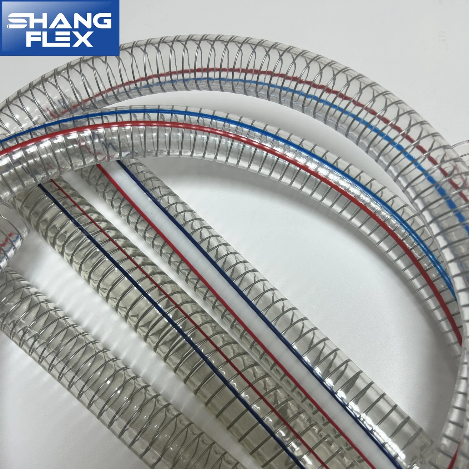 Flexible PVC Hydraulic Industrial Discharge Pipe Steel Wire Hose