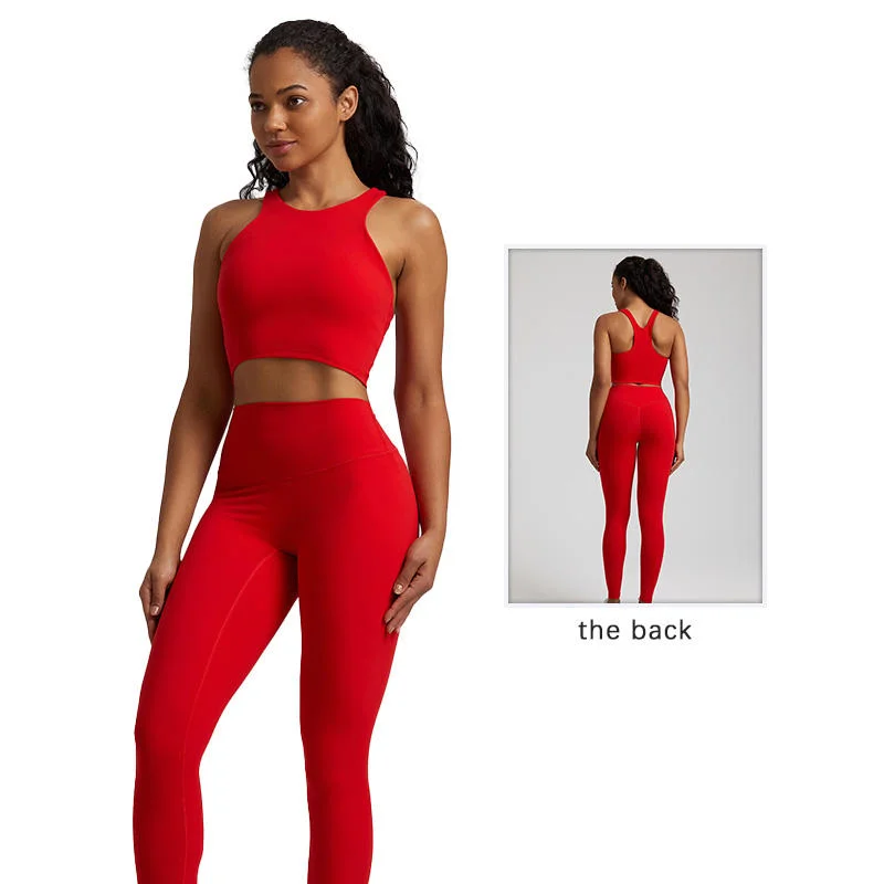 Treino de OEM Custom active Wear para mulher 2 peças de roupa Conjunto de leggings de desporto de sutiãs de ioga