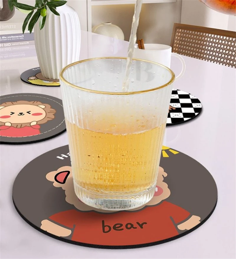 Wholesale/Supplier Customized Silicone/Rubber/PVC Cup Mat Coasters Table Decoration