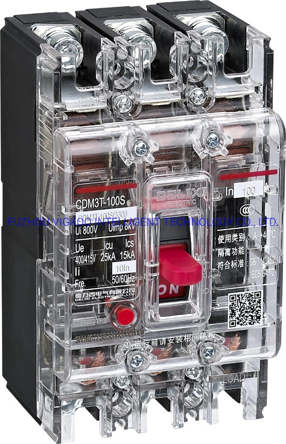 High quality/High cost performance  Delixi Circuit Breakers Delixi Industrial Electrical Circuit Breakers Cdm6I-100L/4200A 63A