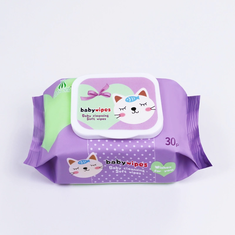 Eco Friendly Spunlace Organic Wipes Flushable Baby Wet Nonwoven Wipes