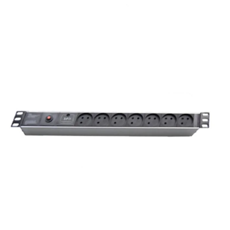 6 Ports Israel PDU with One Light Surge Protection for Vertical Horizontal Rack